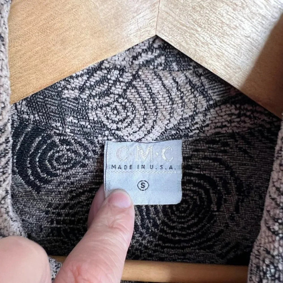 CMC made in the USA jacket blazer tapestry size small brown - Picture 9 of 9